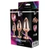 Kép 5/5 - Gleaming Love - szíves anál plug szett - rosegold (3 részes)