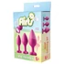 Kép 11/11 - Flirts anal training kit - anál plug szett (3db) - pink