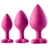 Kép 3/11 - Flirts anal training kit - anál plug szett (3db) - pink