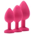 Kép 7/11 - Flirts anal training kit - anál plug szett (3db) - pink