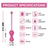 Kép 6/10 - Magic Motion Kegel Master - Okos gésagolyó duó (lila)