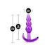 Kép 5/5 - B YOURS TRIPLE BEAD ANAL PLUG PURPLE