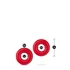 Kép 4/4 - STAY HARD DONUT RINGS OVERSIZED RED