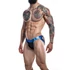 Kép 2/5 - C4M-Desire Jockstrap-BlueLeatherette-XL