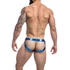 Kép 3/5 - C4M-Desire Jockstrap-BlueLeatherette-XL