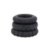 Kép 4/5 - Titan 3 in 1 Silicone Rings Black