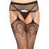 Kép 2/2 - Net garterbelt stockings black O/S