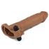 Kép 3/5 - Pleasure X-Tender Vibrating Penis Sleeve #5 Brown