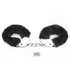 Kép 3/6 - Fetish Pleasure Fluffy Hand Cuffs Black