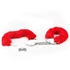 Kép 5/6 - Fetish Pleasure Fluffy Hand Cuffs Red