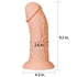 Kép 6/14 - 9.5'' Realistic Curved Dildo Flesh