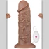 Kép 2/16 - 10.5'' Realistic Chubby Vibrating Dildo Brown
