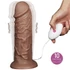 Kép 3/16 - 10.5'' Realistic Chubby Vibrating Dildo Brown
