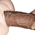 Kép 5/16 - 10.5'' Realistic Chubby Vibrating Dildo Brown