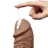 Kép 6/16 - 10.5'' Realistic Chubby Vibrating Dildo Brown