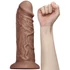 Kép 10/16 - 10.5'' Realistic Chubby Vibrating Dildo Brown