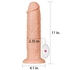 Kép 4/16 - 11'' Realistic Long Vibrating Dildo Flesh