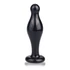 Kép 2/2 - 4.5" Glass Romance Anal Plug Black
