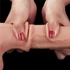 Kép 5/15 - 9.5'' Sliding Skin Dual Layer Dong - Whole Testicle