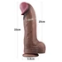 Kép 9/9 - 13'' Dual Layered Silicone Cock XXL