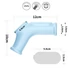 Kép 8/8 - Vibrating Silk Knights Ring with Scrotum Sleeve Blue