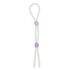 Kép 2/2 - 7 inch Silicon Cock Ring With 2 Beads Lavender