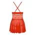 Kép 4/5 - 838-BAB-3 babydoll & thong red  S/M