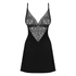 Kép 3/4 - Cecilla chemise & thong black  S/M