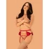 Kép 1/7 - Rubinesa garter belt & crotchles thong  S/M