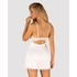 Kép 2/7 - Amor Blanco underwire chemise & thong white   S/M