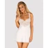 Kép 1/7 - Amor Blanco underwire chemise & thong white   S/M