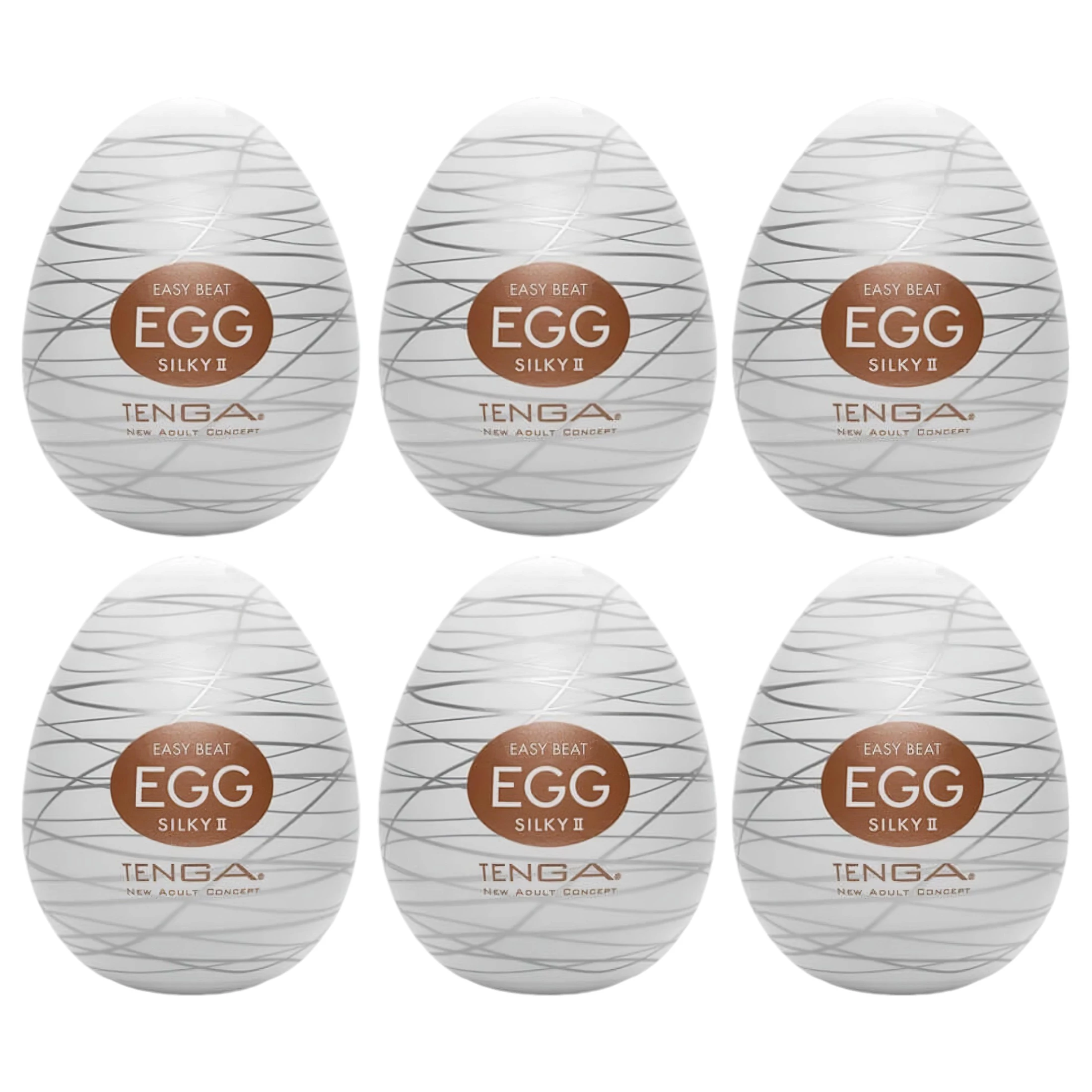 TENGA Egg Silky II - tojás maszturbátor (6db)