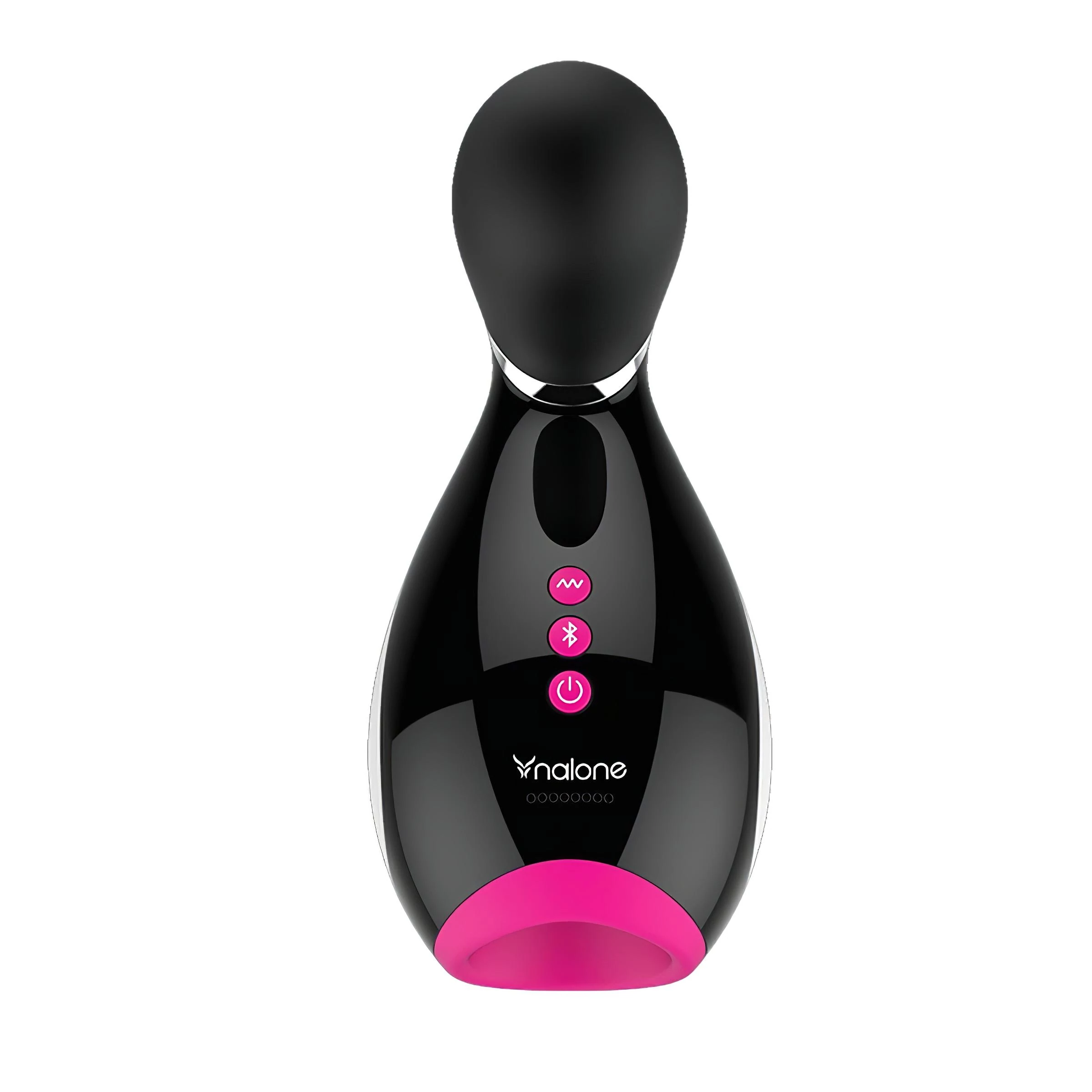 / Nalone Oxxy - okos vibráló maszturbátor (fekete-pink-fehér)
