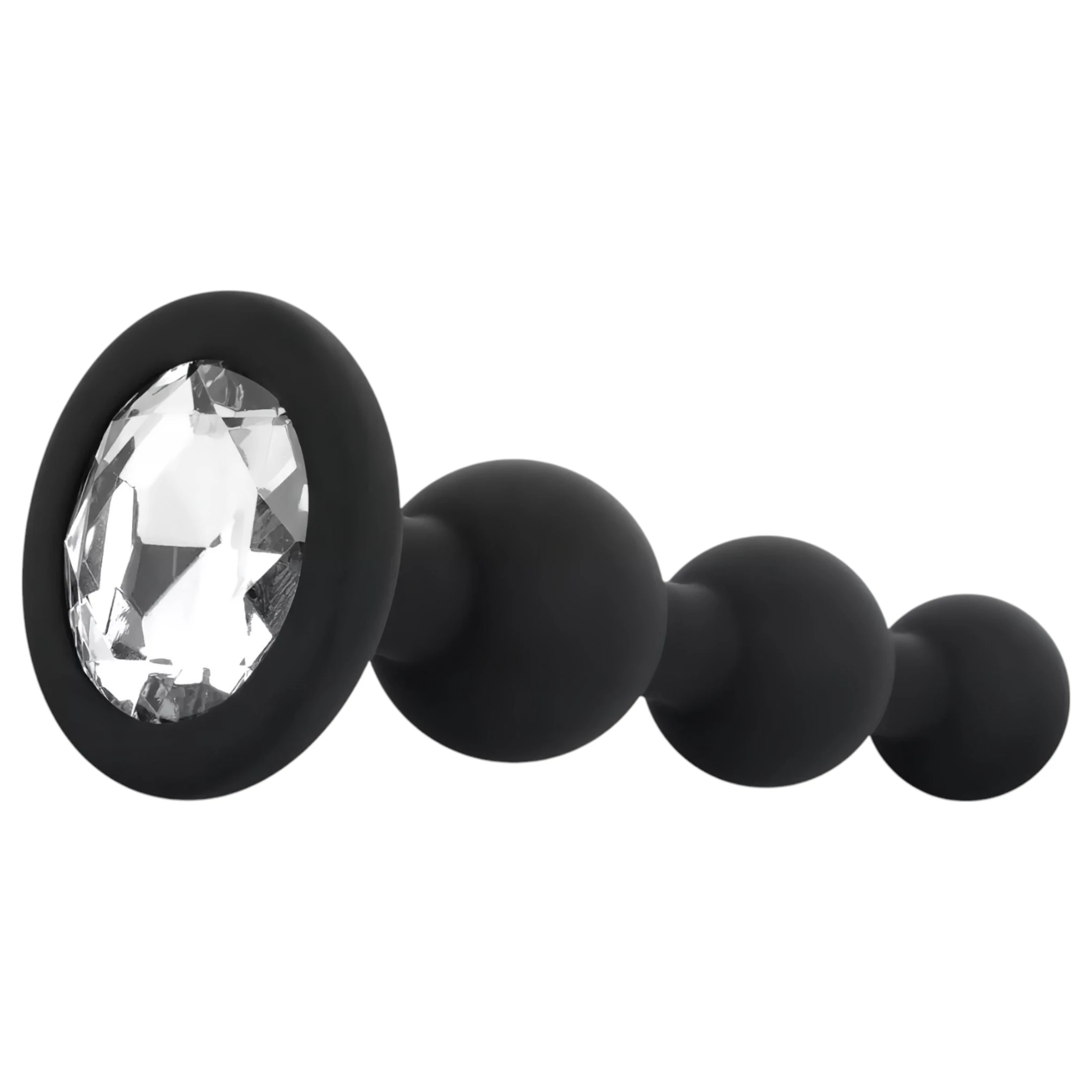 EasyToys - gyöngyös anál plug (fekete)